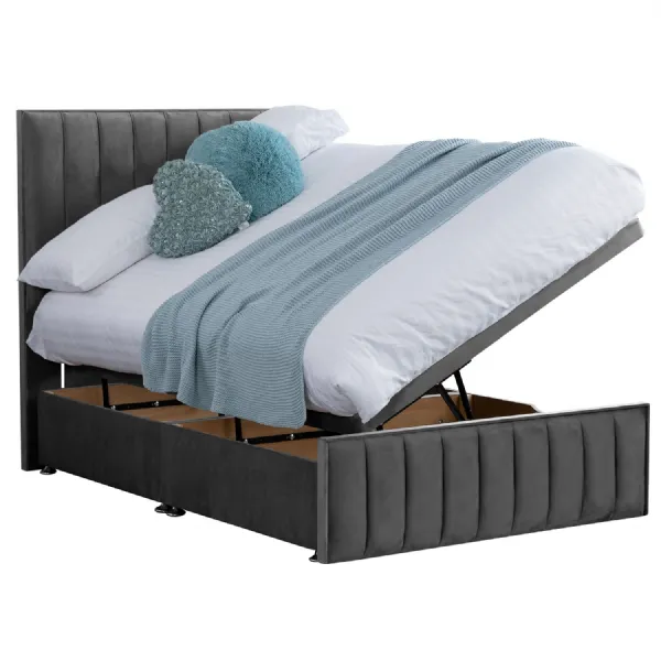 Granite Harmony Hybrid Small Double Fabric Bed