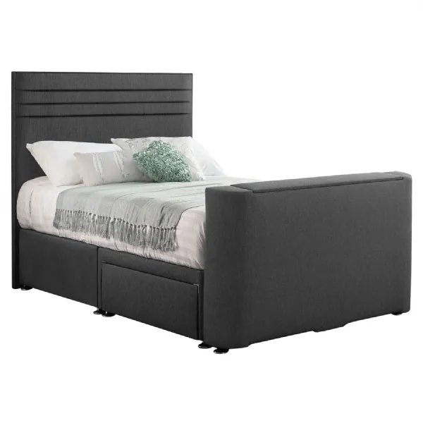 Grey Image Chic King Size TV Bed