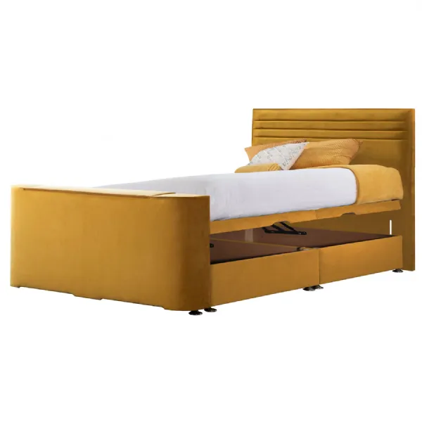 Mustard Image Chic Super King Size TV Bed