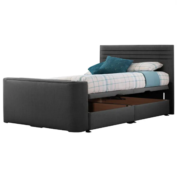 Grey Image Chic Super King Size TV Bed