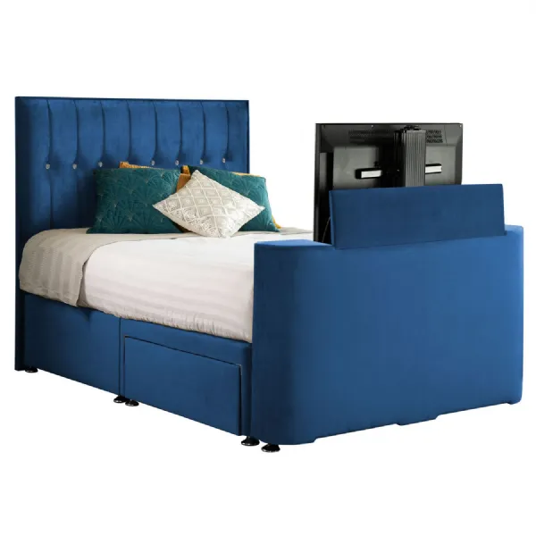 Royal Blue Image Sparkle Double TV Bed