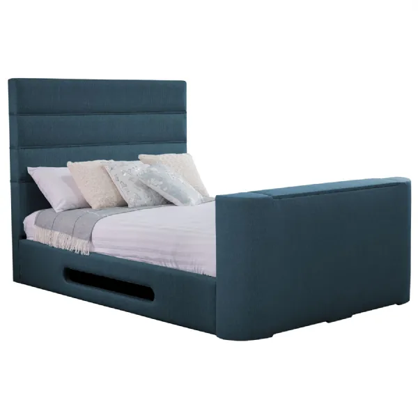 Deep Blue Mazarine Standard Double TV Bed