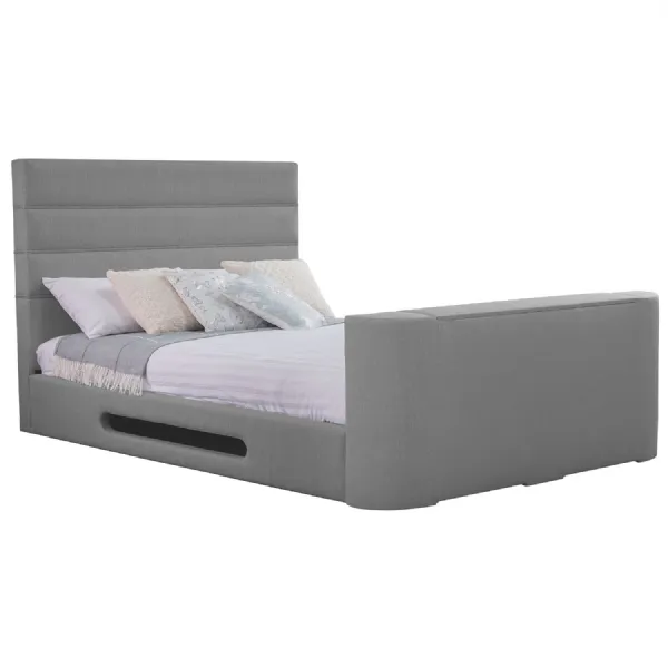 Ash Mazarine Standard Super King Size TV Bed