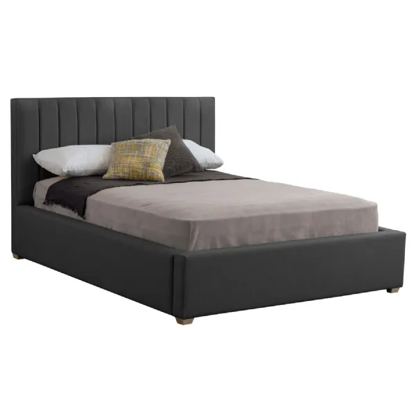 Grey Poppy Double Bed Frame