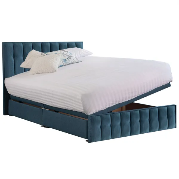 Deep Blue Rhythm Super King Size Bed Frame