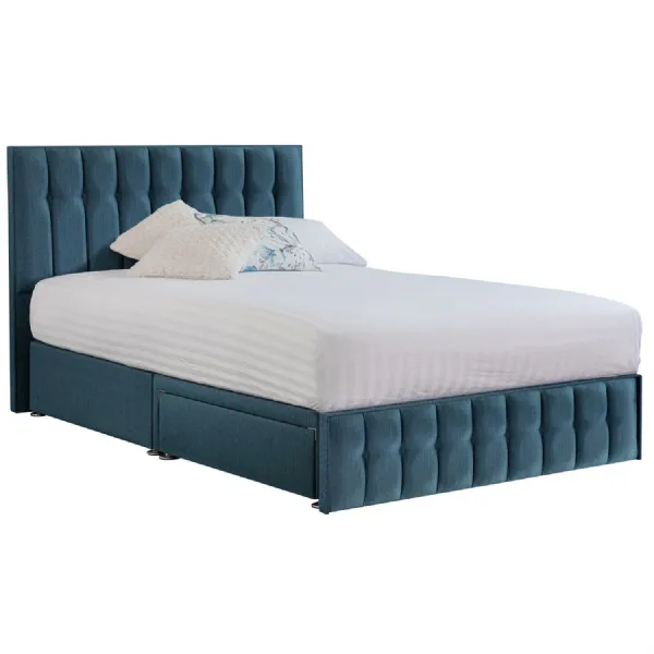 Deep Blue Rhythm Super King Size Bed Frame