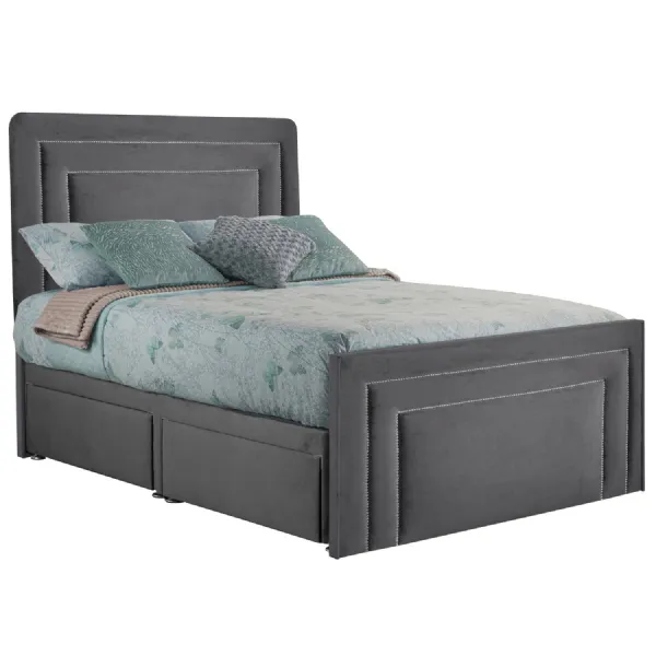 Granite Style Brogan Small Double Fabric Bed