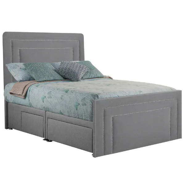 Ash Style Brogan Double Fabric Bed