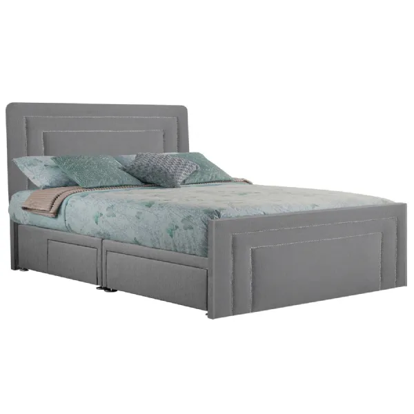 Ash Style Brogan Super King Size Fabric Bed