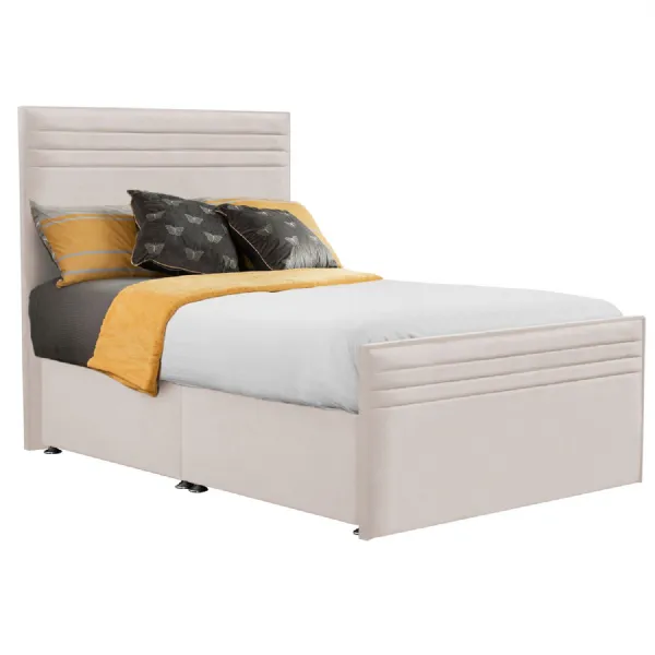 Oyster Style Chic Hybrid Small Double Fabric Bed