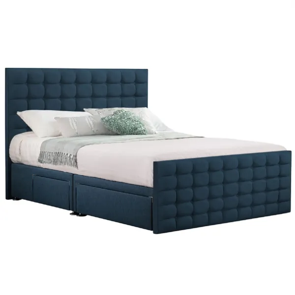 Deep Blue Style Classic Bed Frame