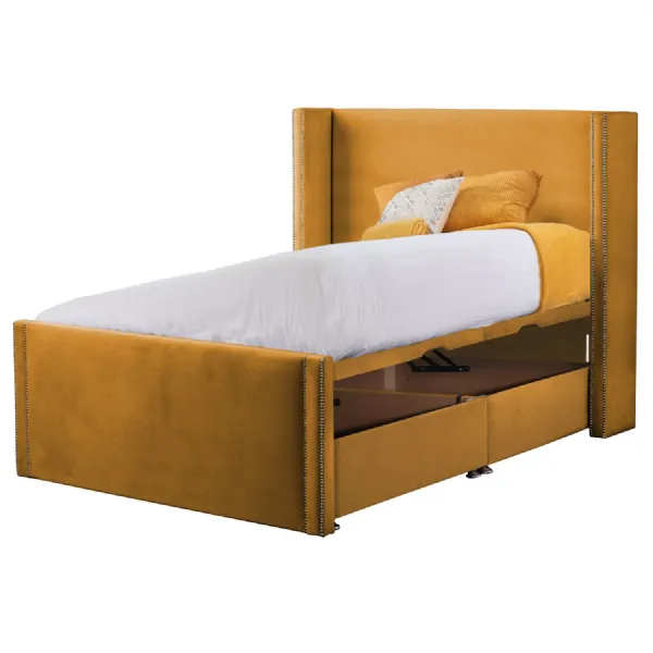 Mustard Tallis Double Bed Frame