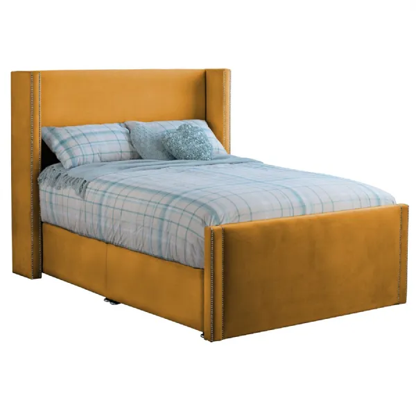 Mustard Tallis Double Bed Frame