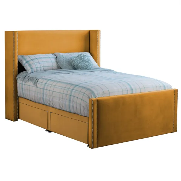 Mustard Tallis Double Bed Frame