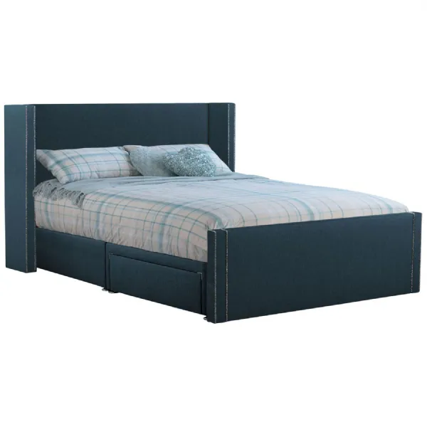 Deep Blue Tallis Super King Size Bed Frame