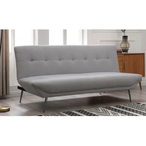 Grey Fabric 3 Seater Sofa Bed