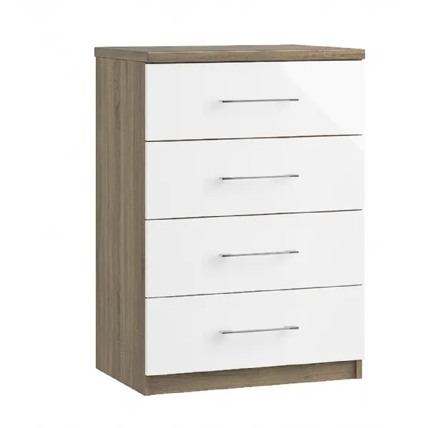 4 Drawer Midi Chest of Drawers with Colour Option