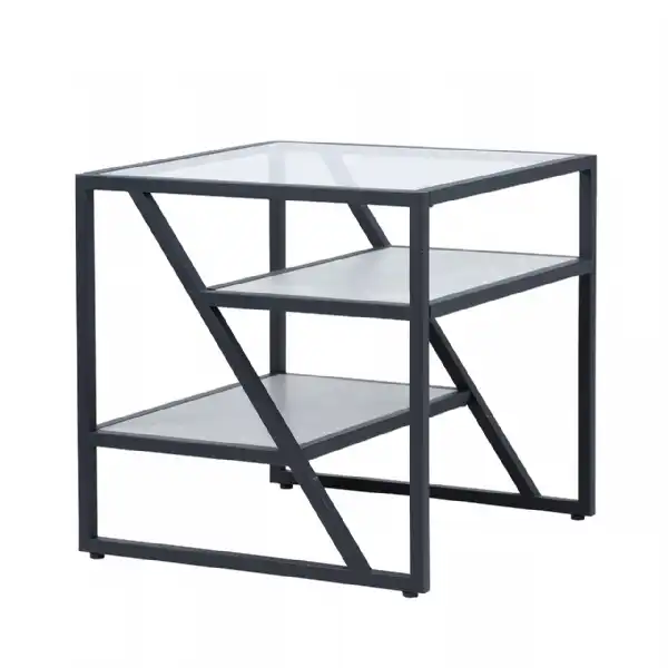 Black And Grey End Table