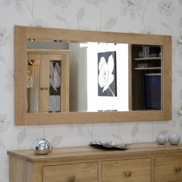 Oak Wall Mirror 1500 x 750