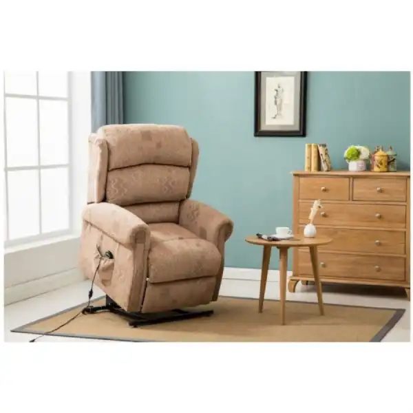 Mansion Rise And Recline Wheat Fabric Chair