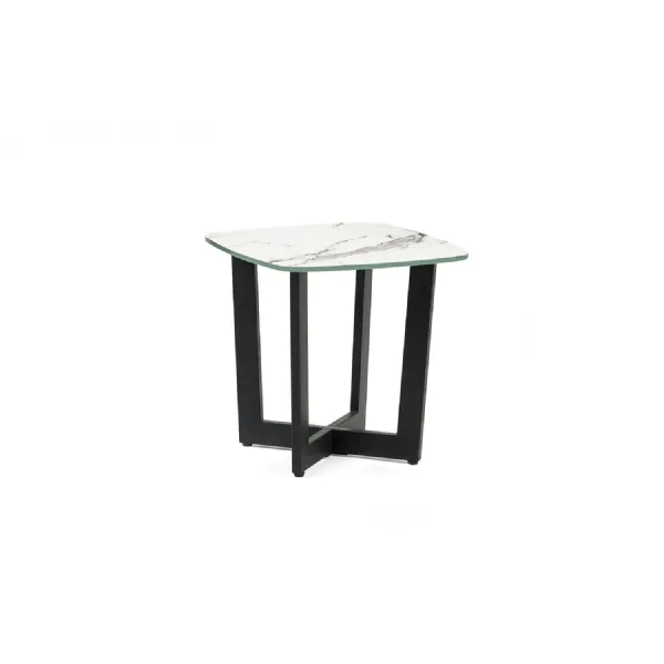 Olympus Lamp Table White Marble