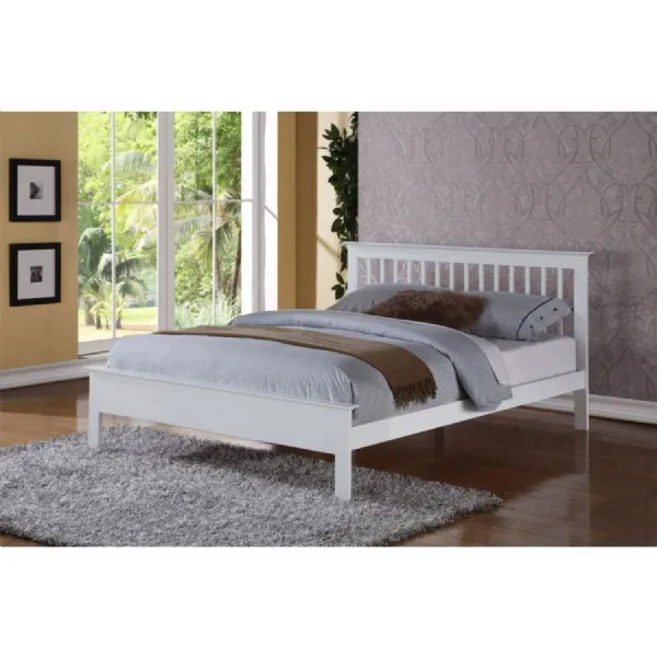 Oak or White Painted Wooden Beds