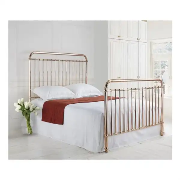 Rosie Gold Nickel Metal Bed