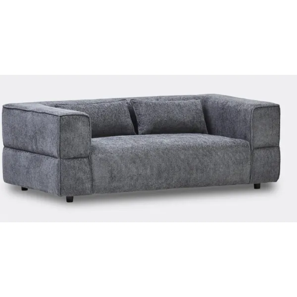 2 Seat Sofa in Mikah Ashen Grey Fabric