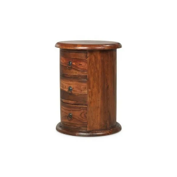 Indian Sheesham 3 Drawer Drum