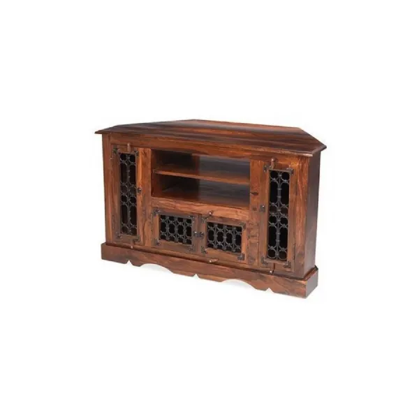 Indian Sheesham Corner TV Cabinet