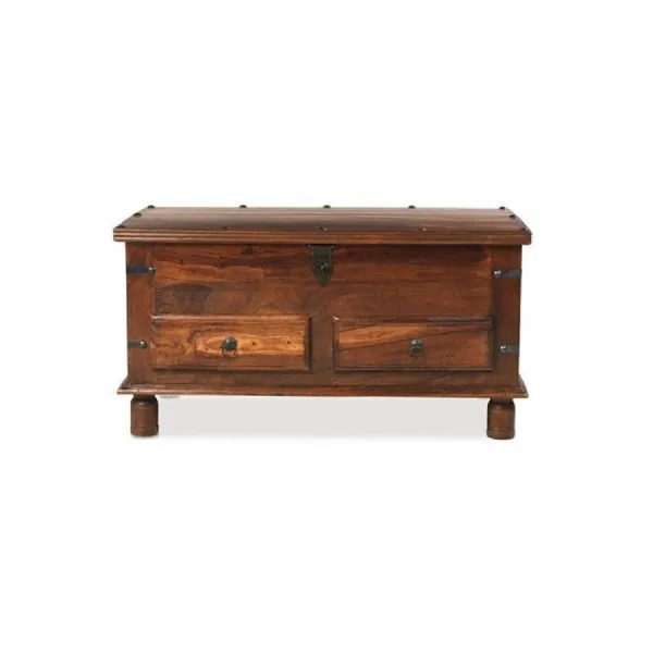 Indian Sheesham 2 Drawer Thaket Coffee Trunk