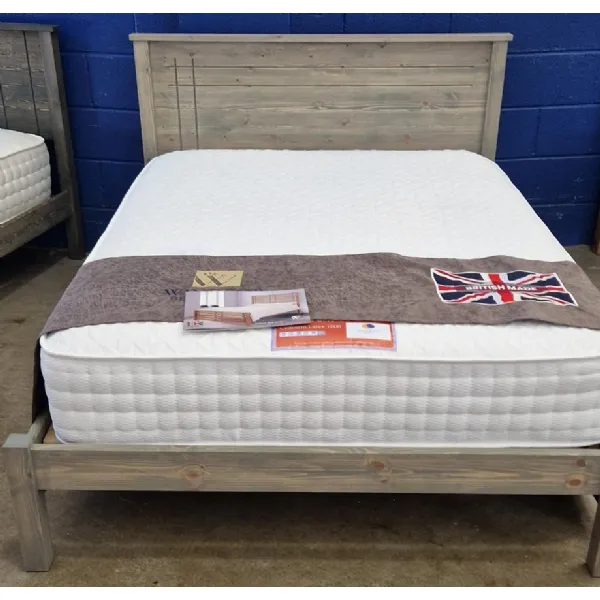 4ft 6 Double Solid Pine Low End Bed, 6 New Colours