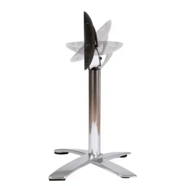 Dualguard Aluminium Flip Top Deluxe Single Dining Table Base