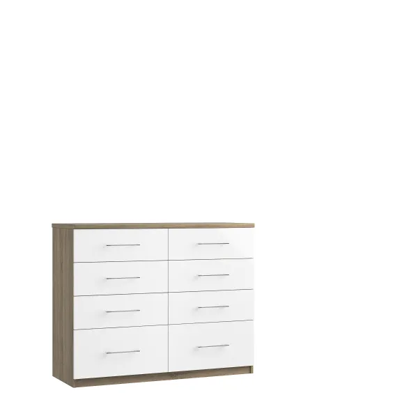 8 Drawer Twin Chest of Drawers with Colour Option