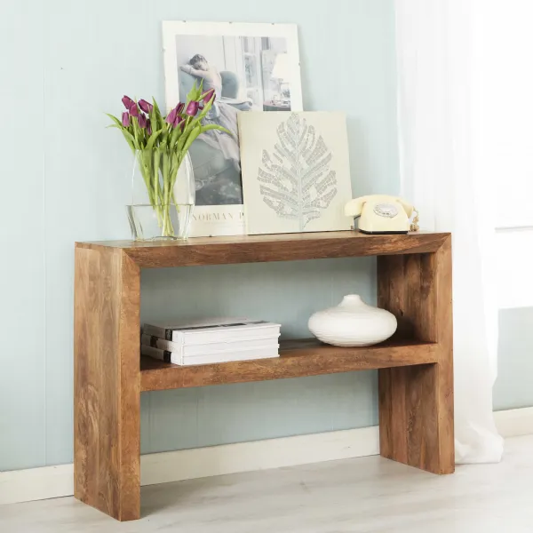 Indian Light Mango Wood Console Table
