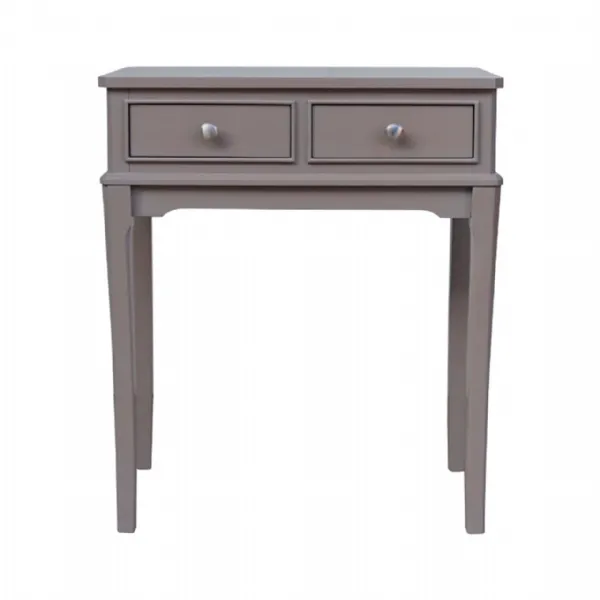 Medium Taupe 2 Drawer Console Table