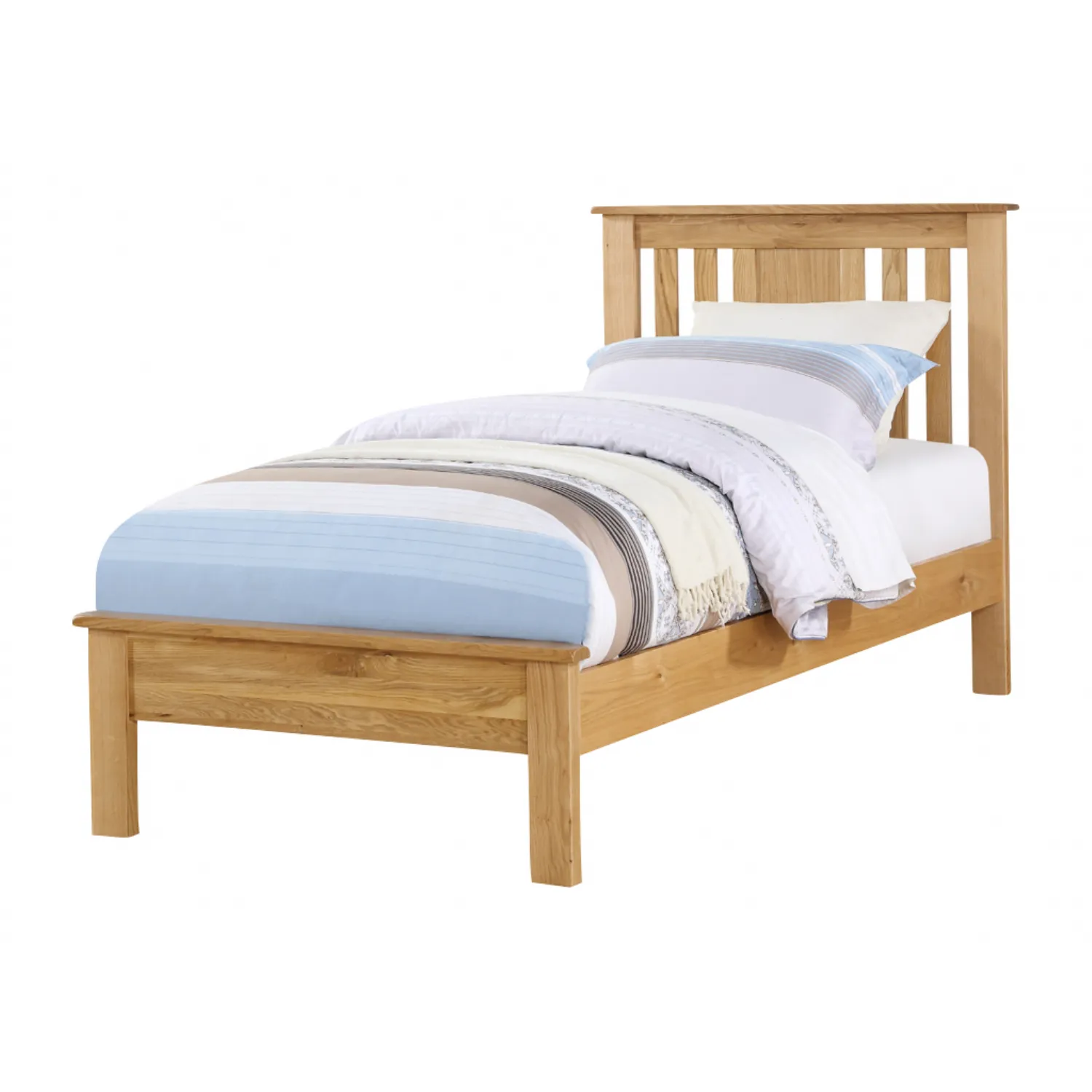 Solid Oak 3ft Bed Low End