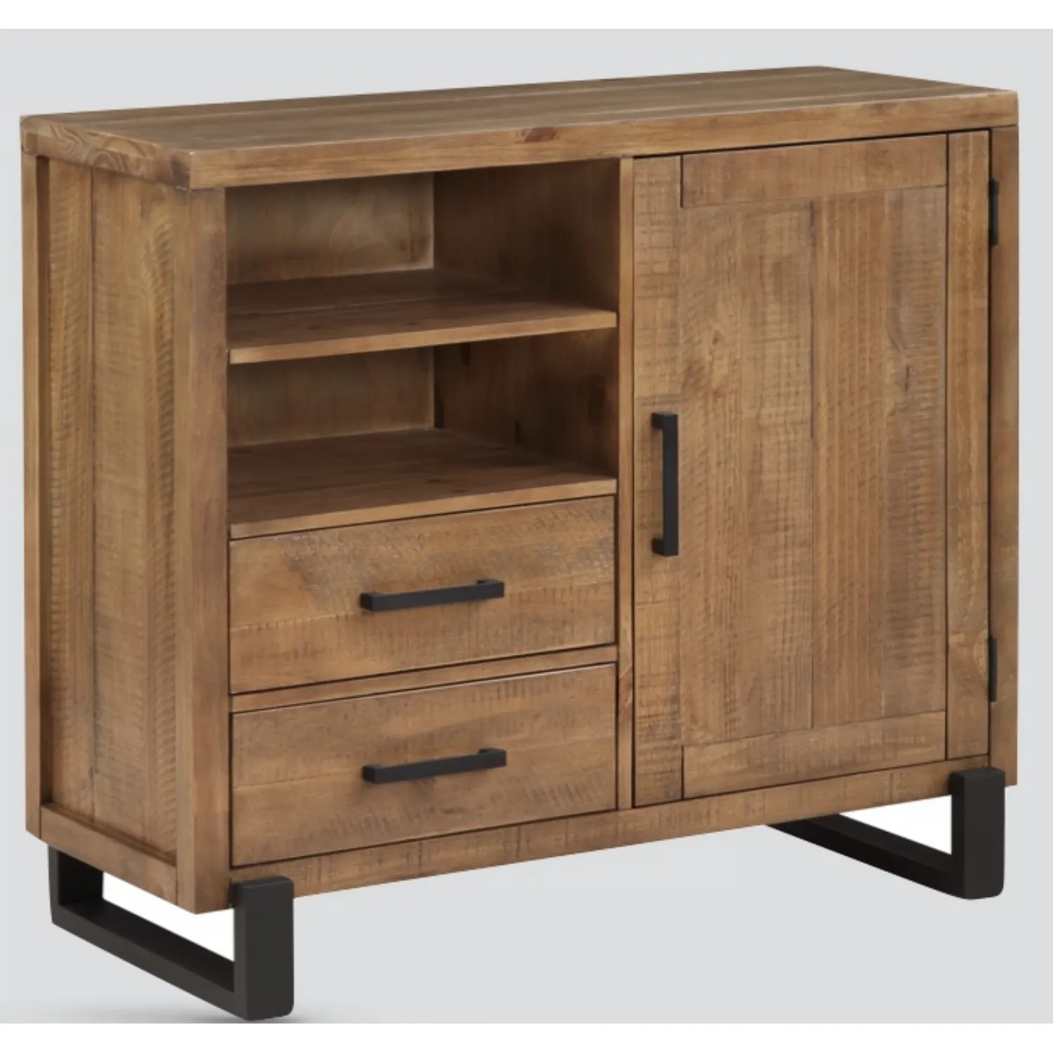 Rustic Solid Pine Media Unit