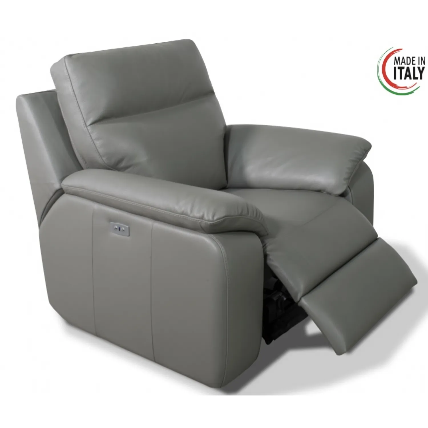 Full Italian Leather 1 Seat Electric Reclining Armchair