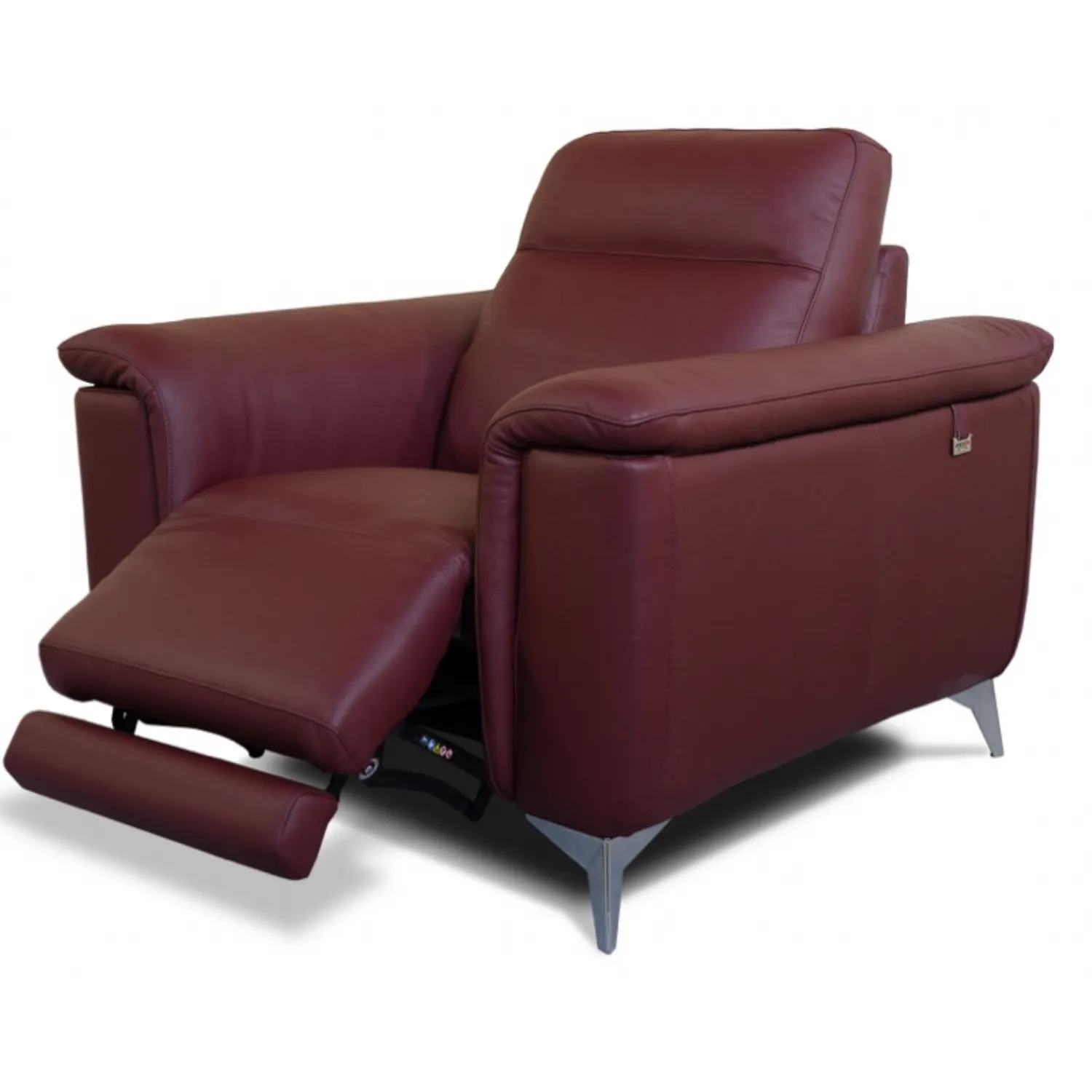 Italian Leather Electric Reclining Armchair