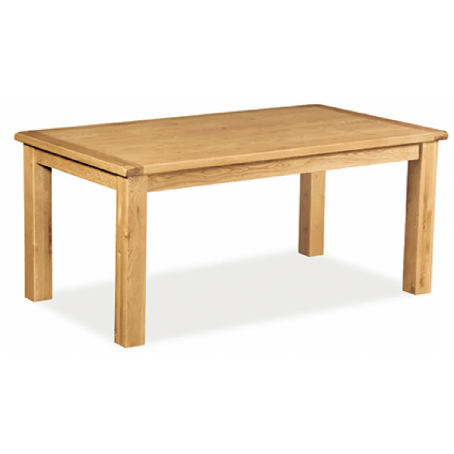 Rustic Solid Oak 150cm Fixed Dining Table