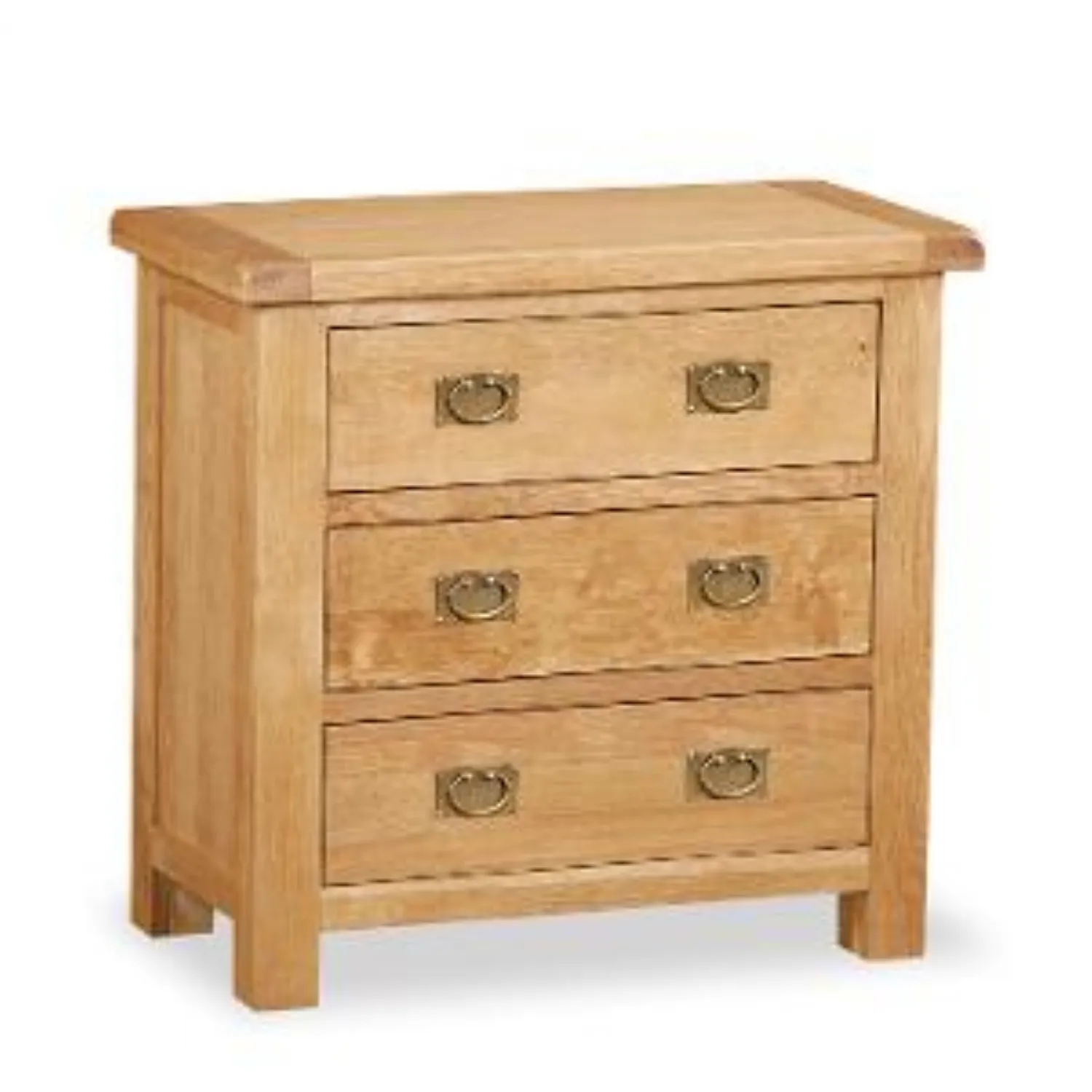 Rustic Solid Oak 3 Drawer Chest