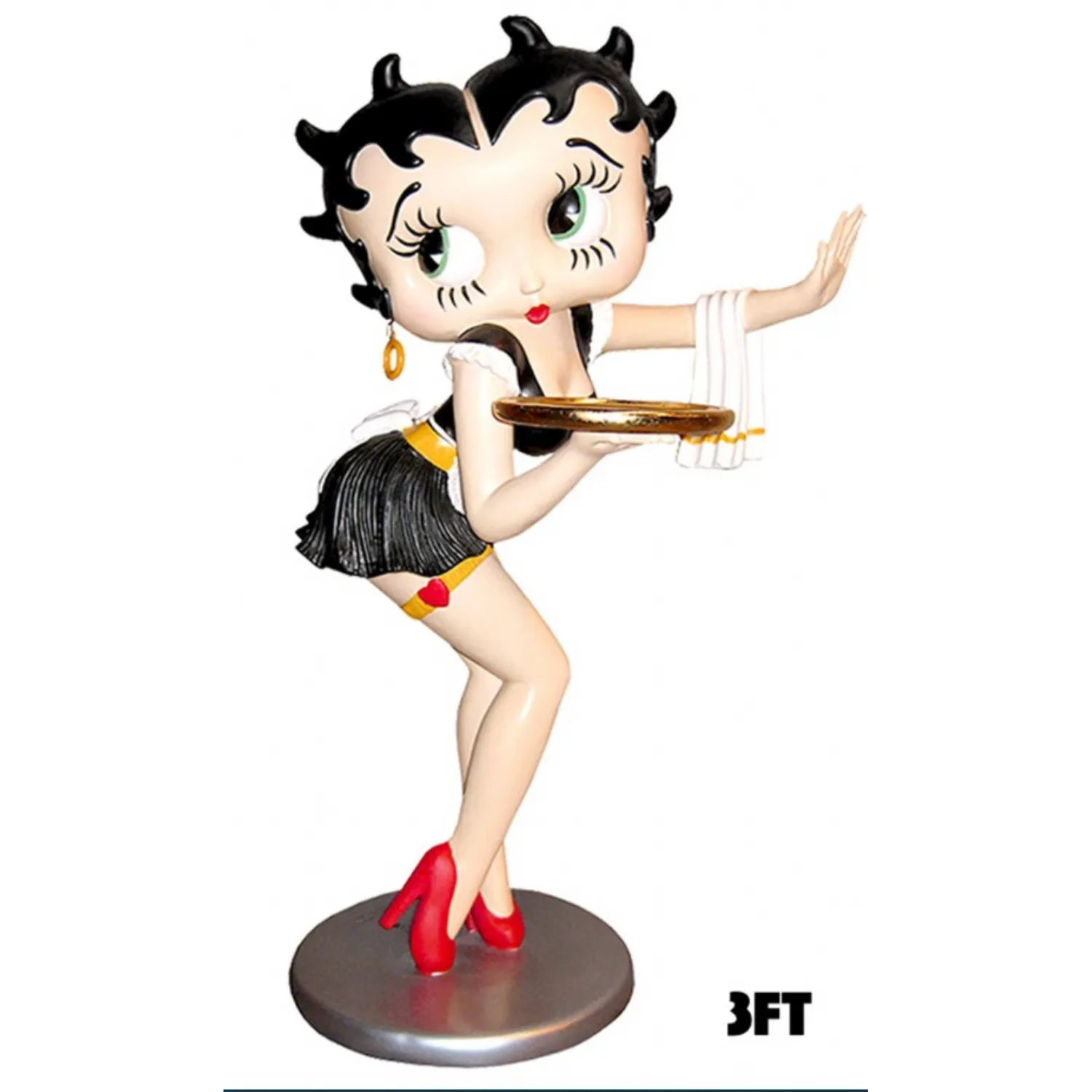 Betty Boop 3ft Black Dress Waitress