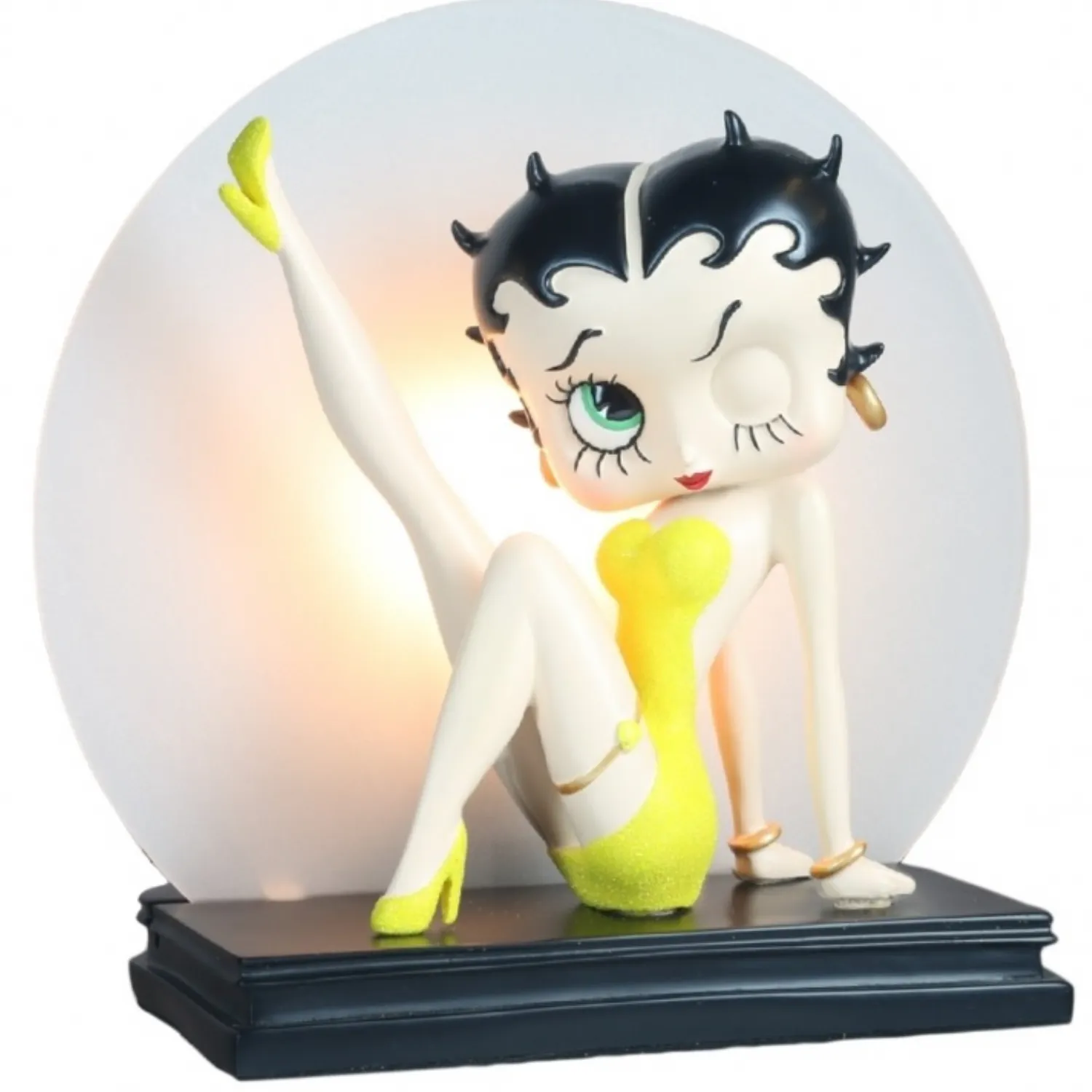 Betty Boop Leg Up Lamp Yellow Glitter