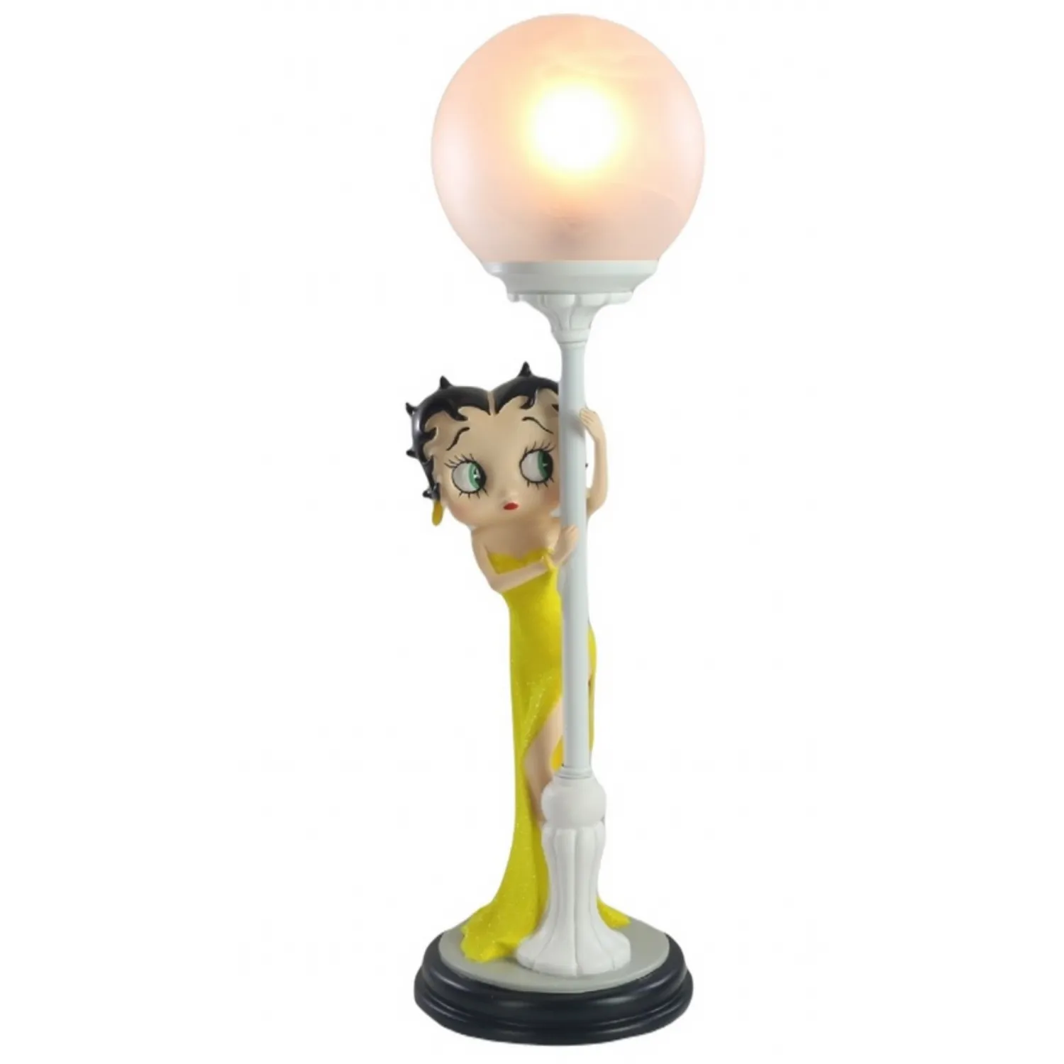 Betty Boop Hide and Seek Yellow Glitter Lamp