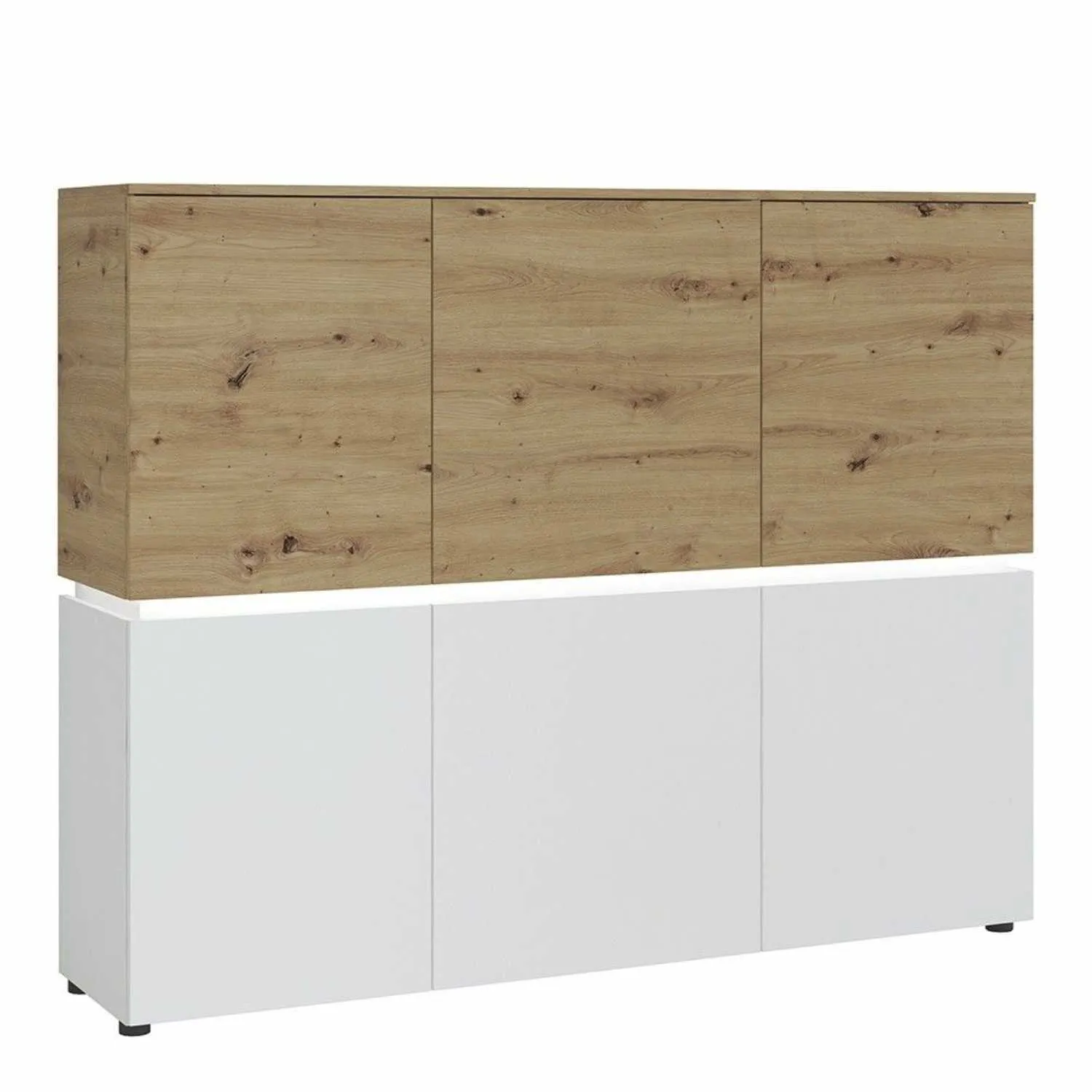 Luci 6 door cabinet in White and Oak