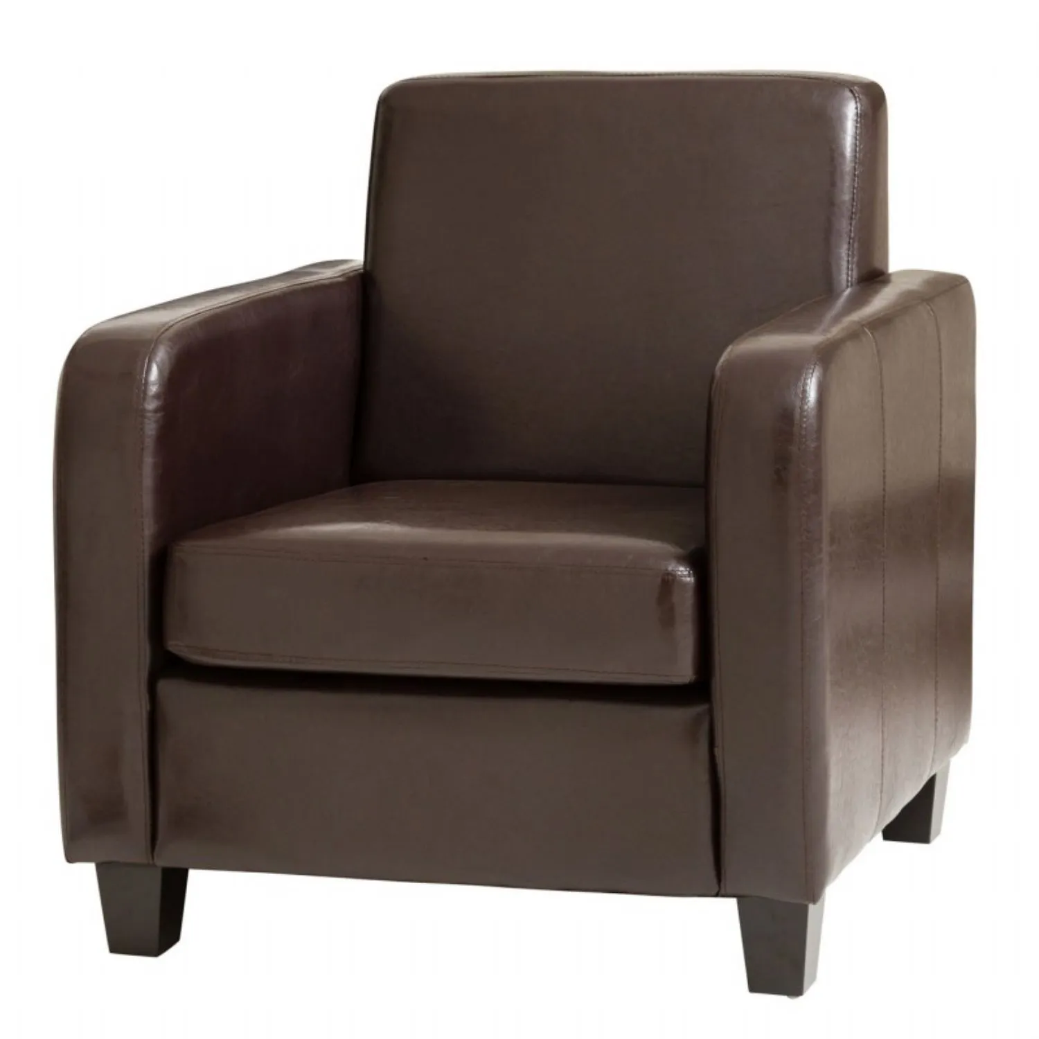 Faux Leather Armchairs