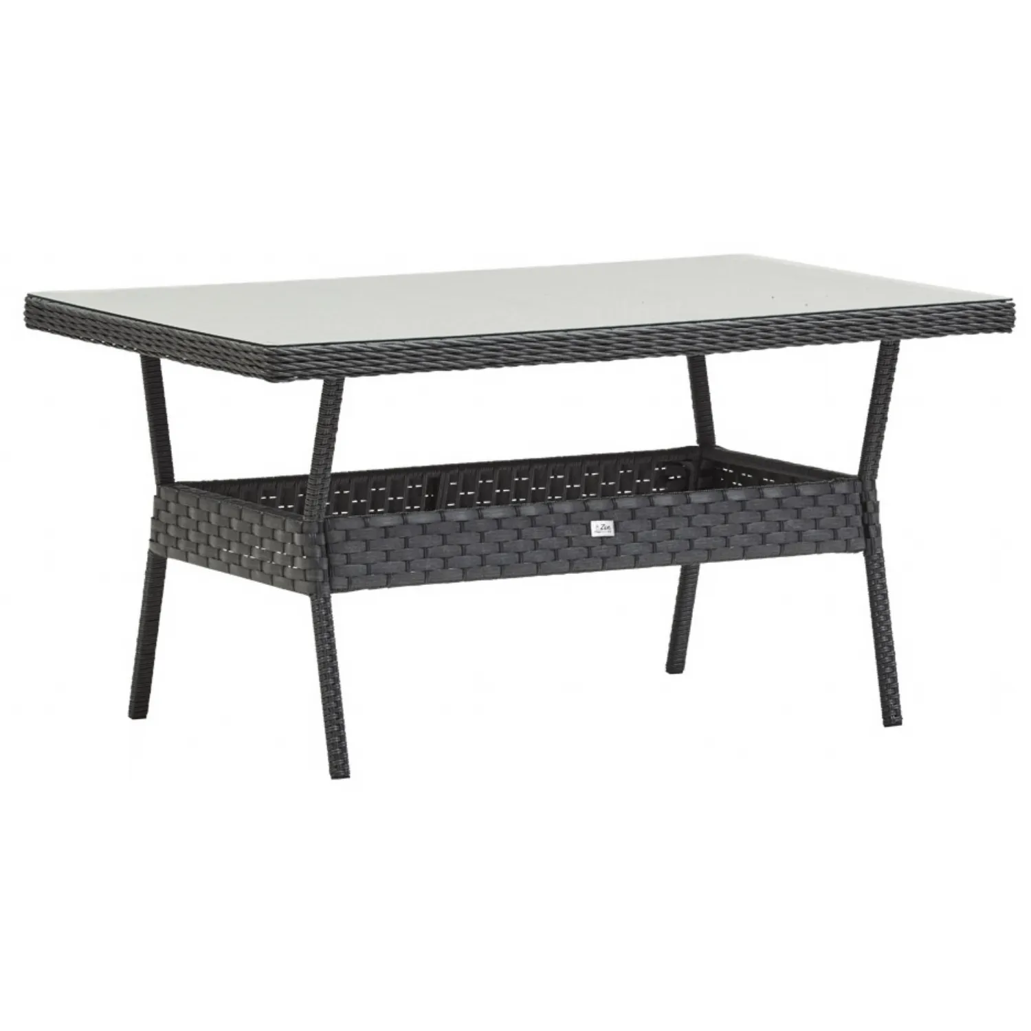 Rattan Grey 150cm Dining Table Fixed