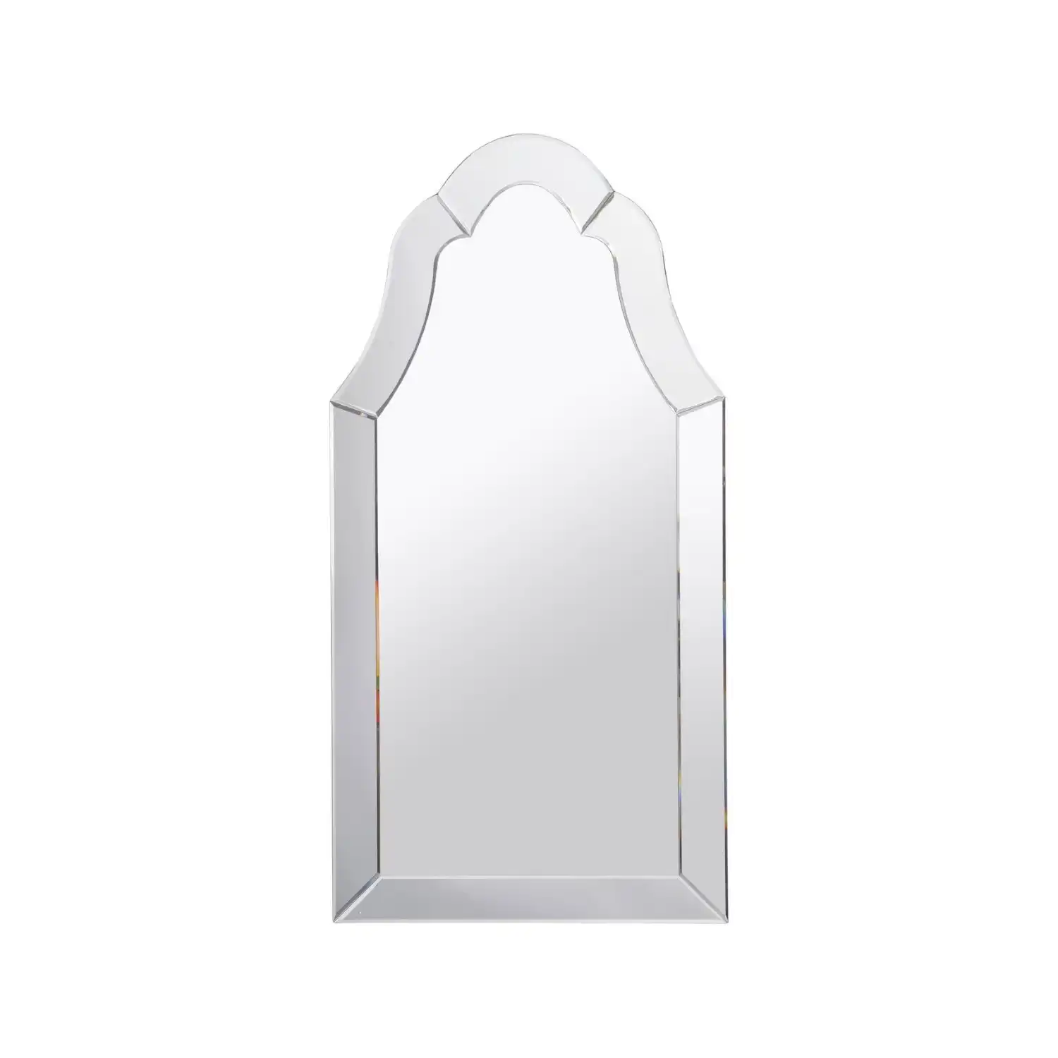 Wide Curved Arched Frame Wall Mirror