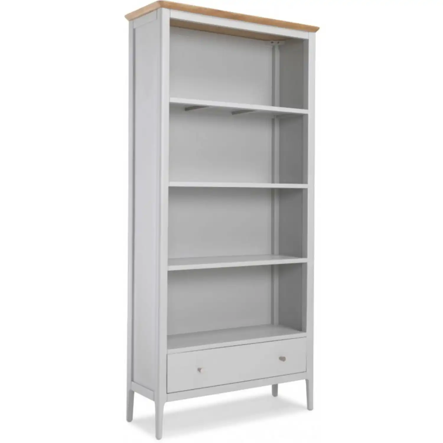 Banstead Oak And Grey Painted Large Bookcase